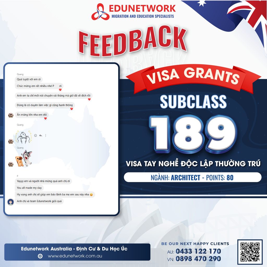 feedback visa 189 architect