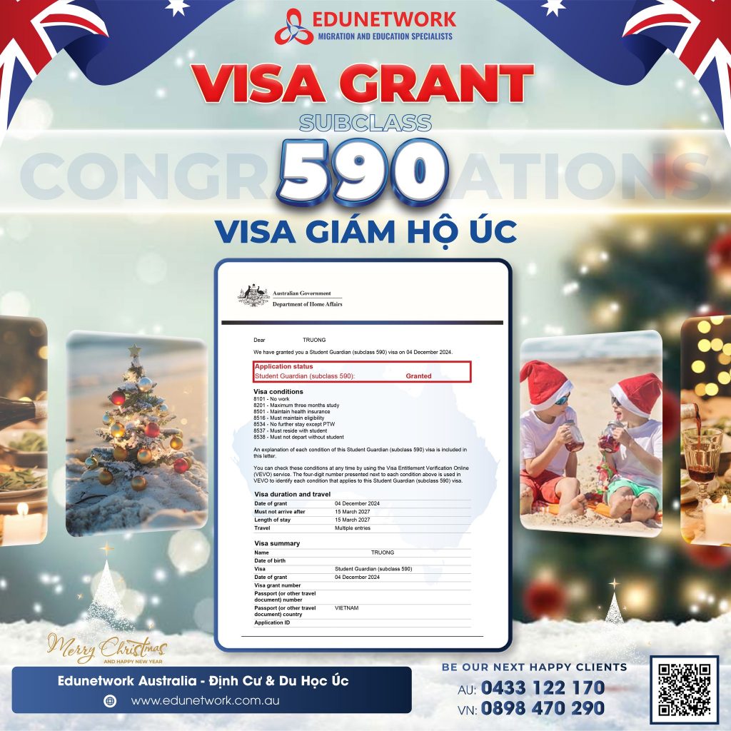 VISA GIÁM HỘ CHO HỒ SƠ DU HỌC DƯỚI 18 TUỔI NỘP OFFSHORE