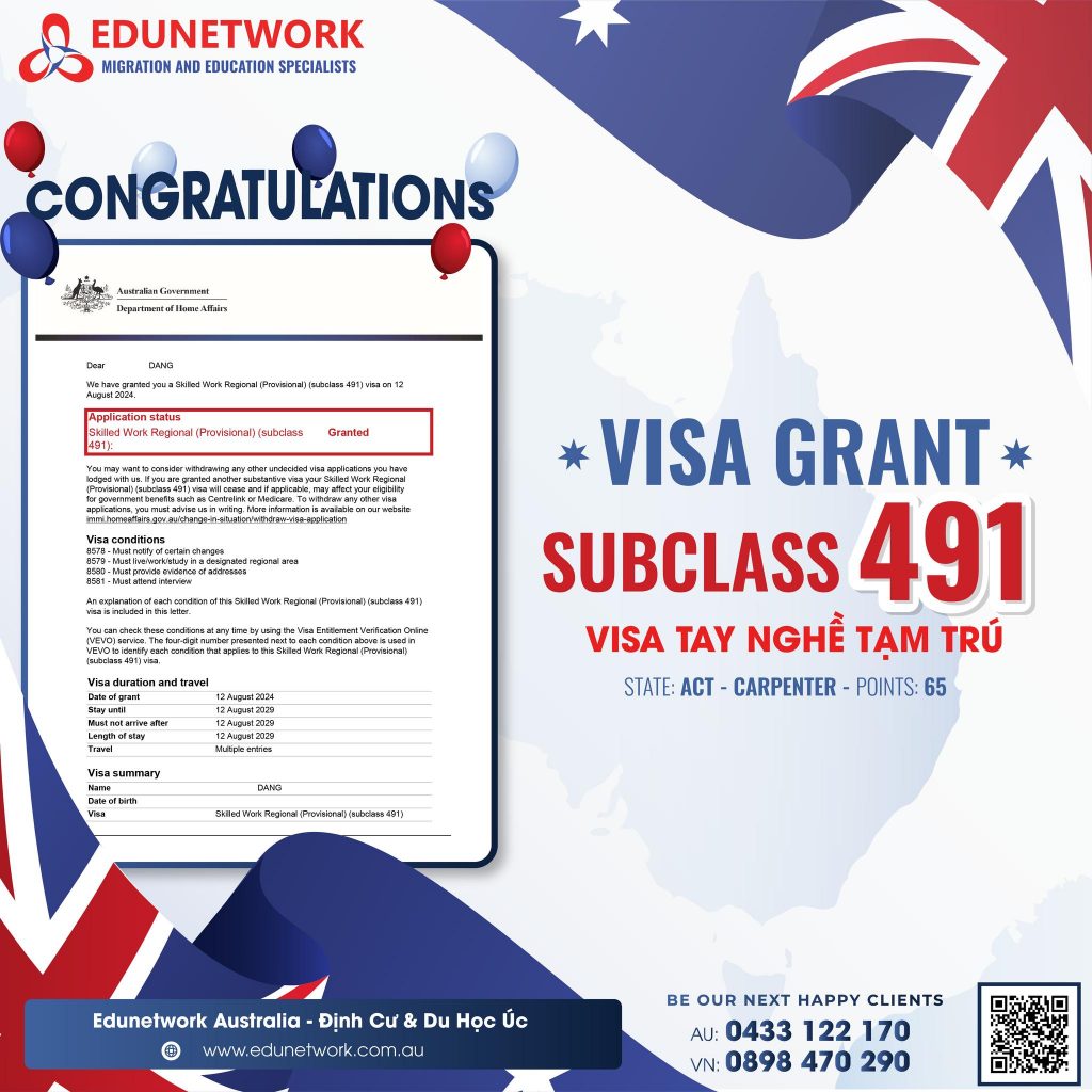 visa 491 Carpenter